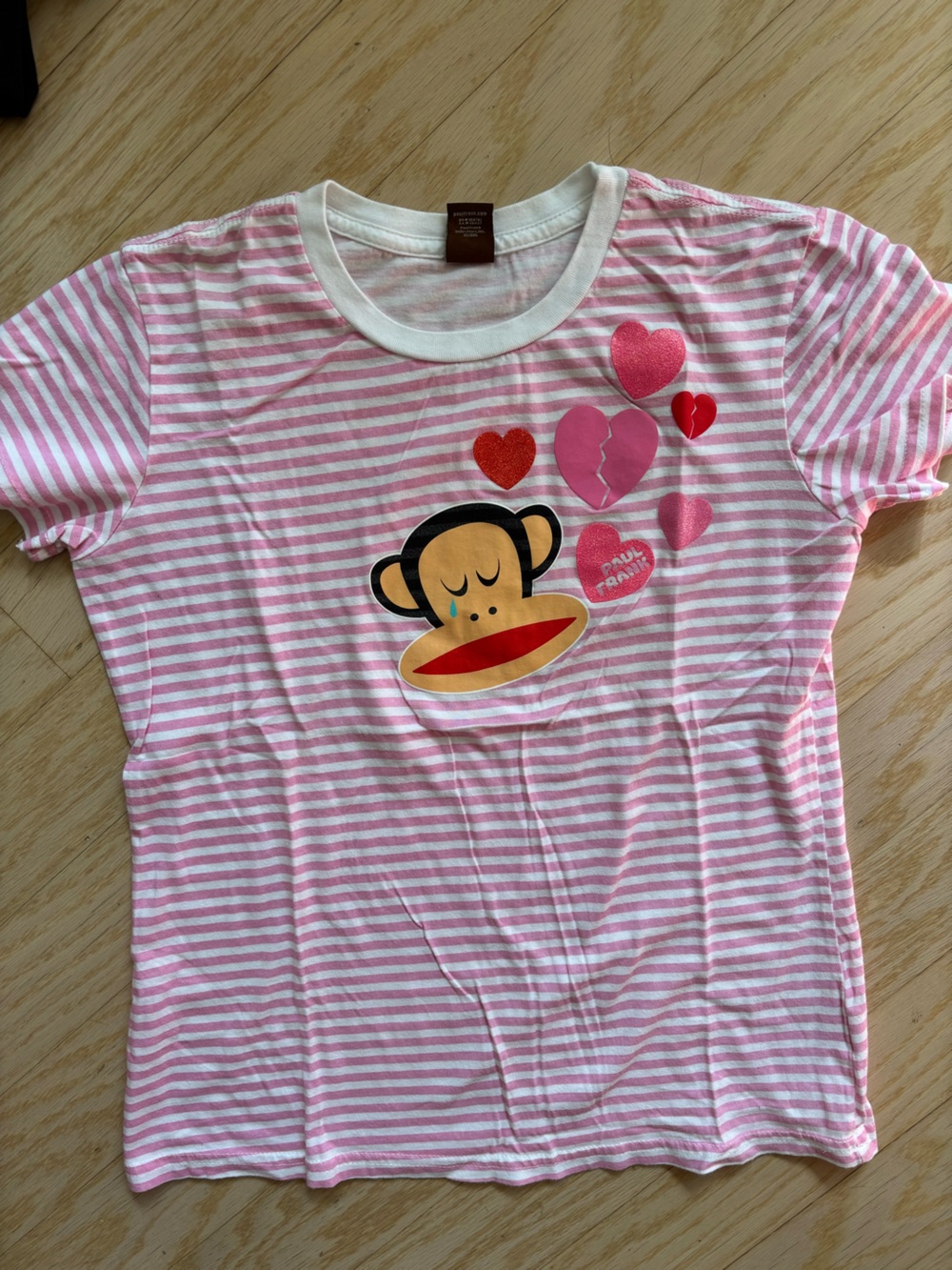Paul Frank Pink & White Striped Children’s Tee